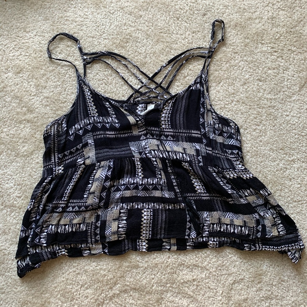 Aeropostale flowing printed summer top